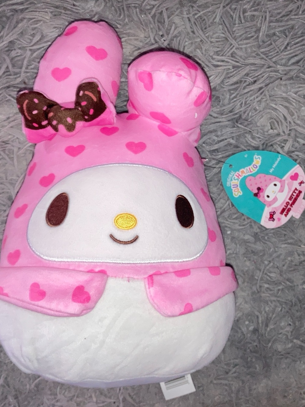 Squishmallows Pink Heart My Melody Style Plush